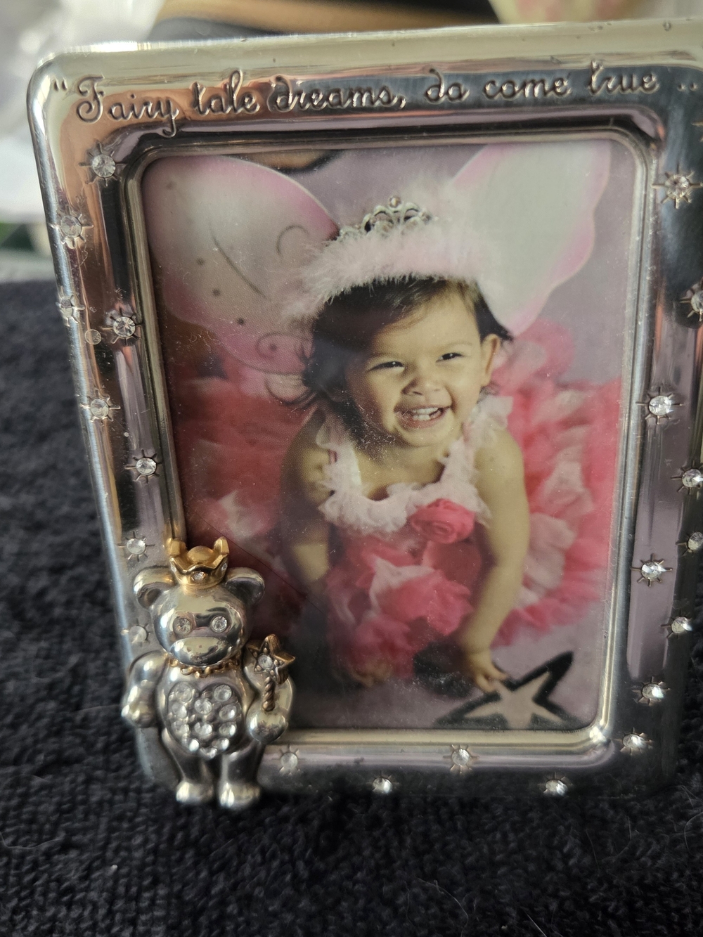 Brighton Silver Picture Frame with Bear Accent